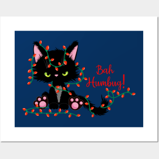 Bah Humbug Kitty Posters and Art